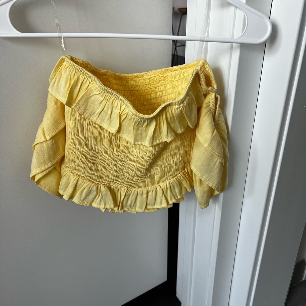 Off the shoulder crop top